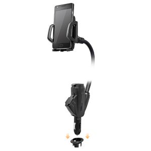  Capdase Car Mount Holder Racer Charger 2.1 Black (2.1 A) for iPhone/iPod/Smartphone (CA00-H301)